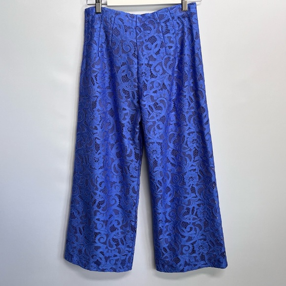 NWT Anthropologie Maeve The Colette Lace Cropped Wide-Leg Pants - Picture 11 of 13